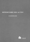 Registre rép. des actes